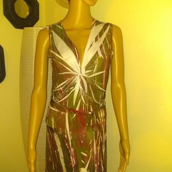 ⬇️⬇️⬇️ib diffusion Sleeveless Maxi Dress - Picture 1 of 8